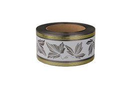  Лента Кленовый Лист с золотой полосой 6/50  