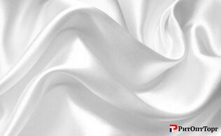 Атлас плотный (жесткий) РАСПРОДАЖА!!! цв. белый