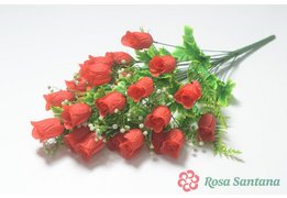  Ветка в букете бутон розы 24 головы (1010237) 