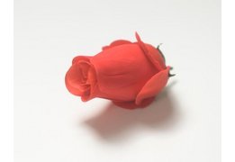  Голова бутона розы бархатная (d-60mm) для ветки, венка 