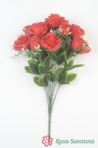 Ветка в букете роза с бутонами 13 веток (1010237)