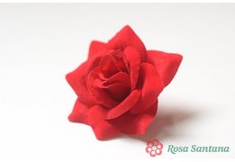  СТИФАНИ голова розы бархатная малая (30) красный 