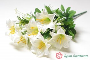ПАГАМ Букет лилии 13 веток 7 голов (90) белый